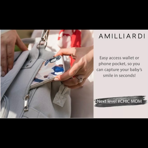 Amilliardi Backpack Baby Bag {NWT} - Picture 5 of 8